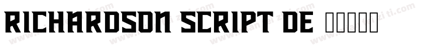 Richardson Script DE字体转换